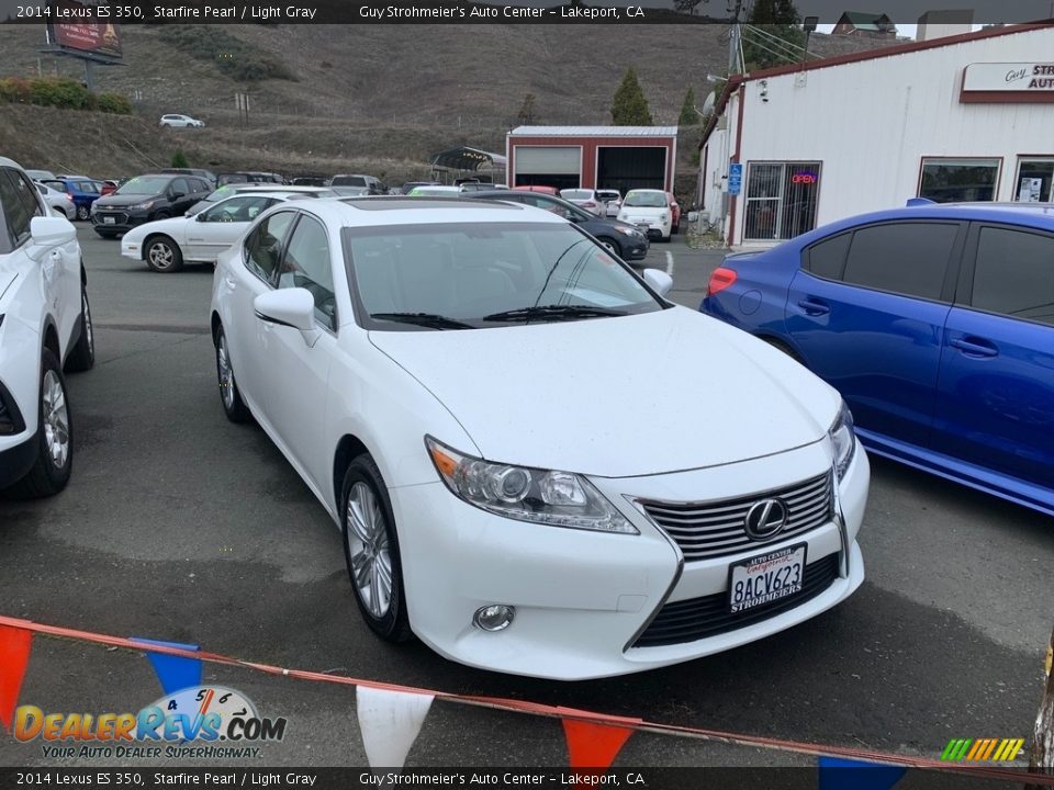 2014 Lexus ES 350 Starfire Pearl / Light Gray Photo #3