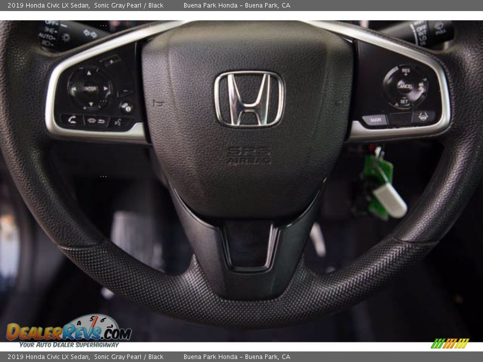 2019 Honda Civic LX Sedan Sonic Gray Pearl / Black Photo #15