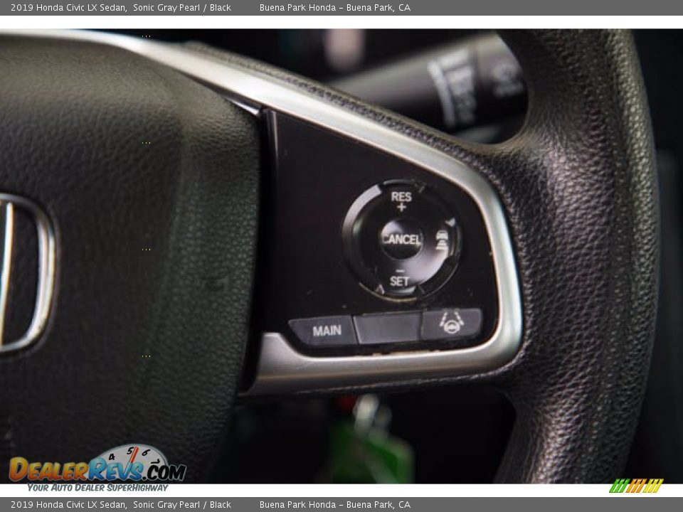 2019 Honda Civic LX Sedan Sonic Gray Pearl / Black Photo #17
