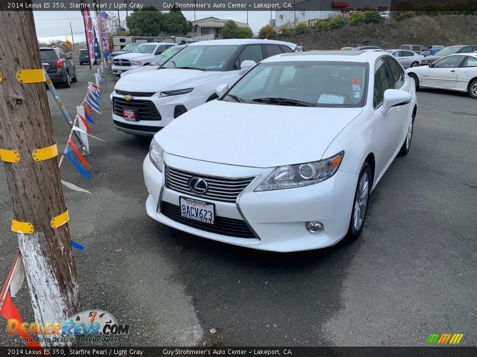 2014 Lexus ES 350 Starfire Pearl / Light Gray Photo #6