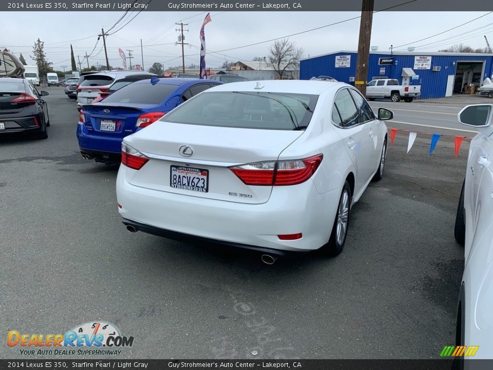 2014 Lexus ES 350 Starfire Pearl / Light Gray Photo #7