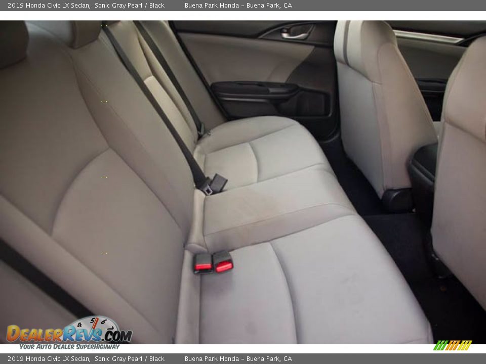 2019 Honda Civic LX Sedan Sonic Gray Pearl / Black Photo #21