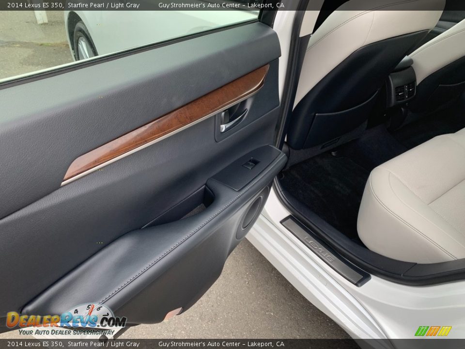 2014 Lexus ES 350 Starfire Pearl / Light Gray Photo #10