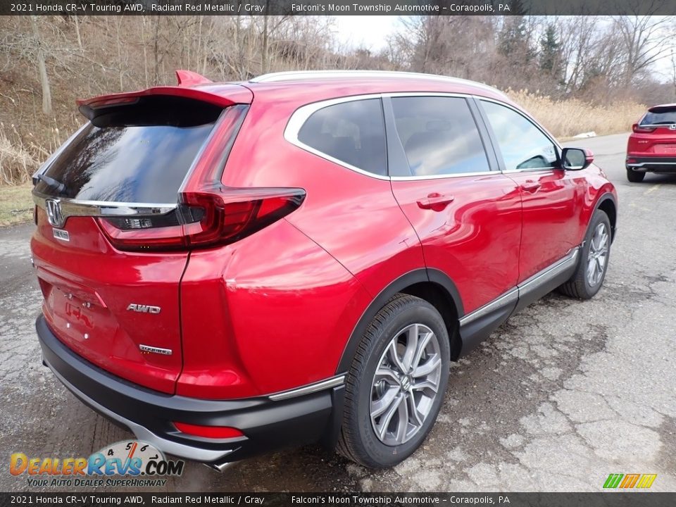 2021 Honda CR-V Touring AWD Radiant Red Metallic / Gray Photo #4