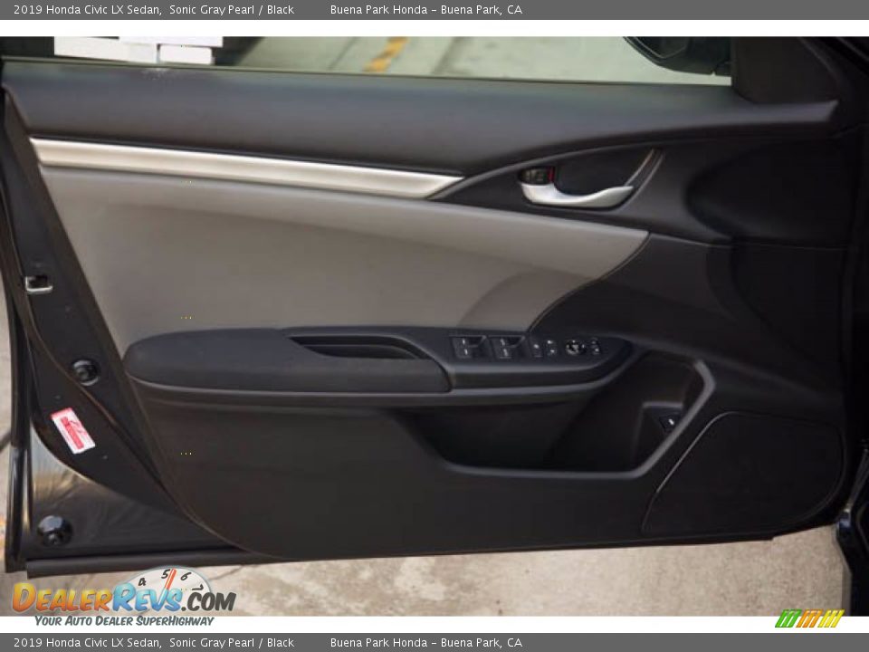 2019 Honda Civic LX Sedan Sonic Gray Pearl / Black Photo #29