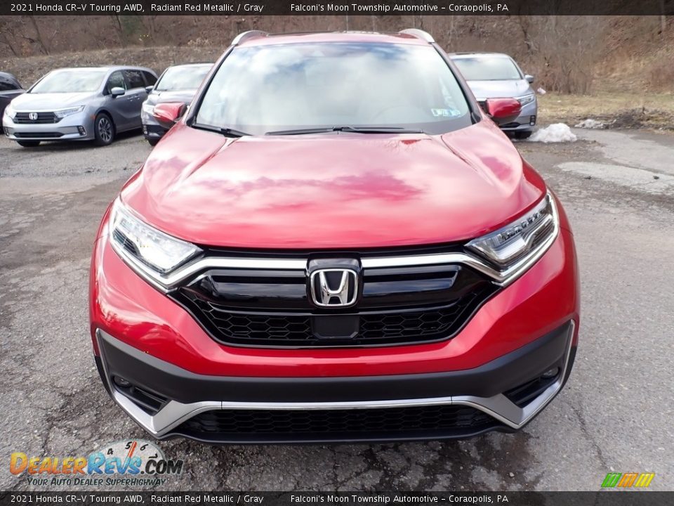 2021 Honda CR-V Touring AWD Radiant Red Metallic / Gray Photo #5