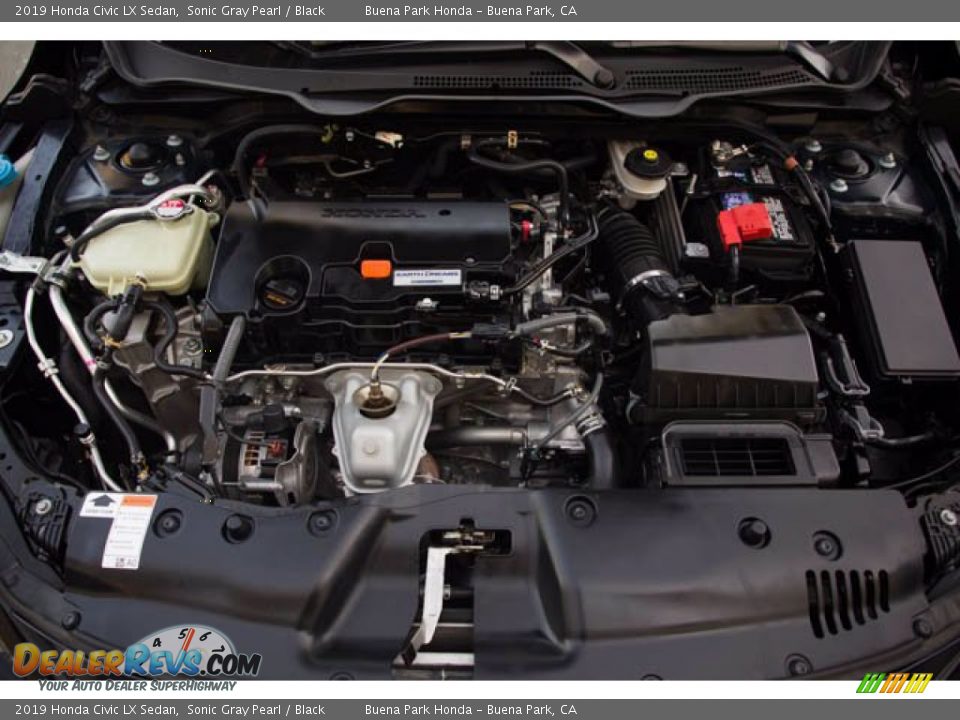 2019 Honda Civic LX Sedan Sonic Gray Pearl / Black Photo #34