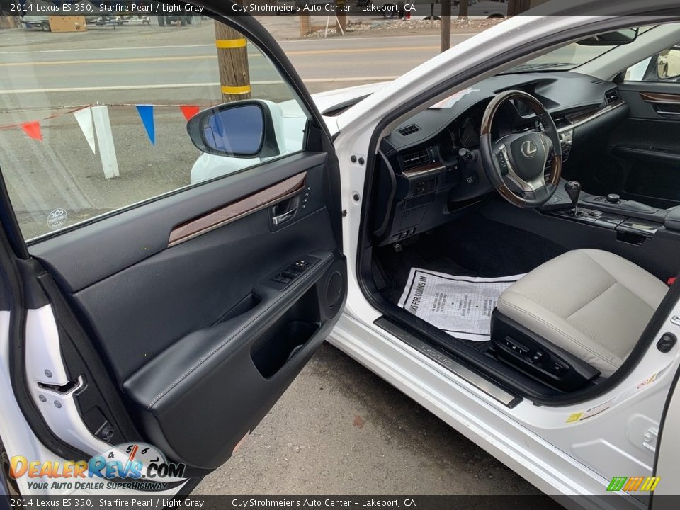 2014 Lexus ES 350 Starfire Pearl / Light Gray Photo #22