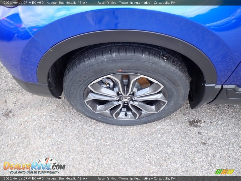 2021 Honda CR-V EX AWD Aegean Blue Metallic / Black Photo #2