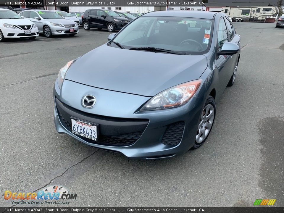 2013 Mazda MAZDA3 i Sport 4 Door Dolphin Gray Mica / Black Photo #3