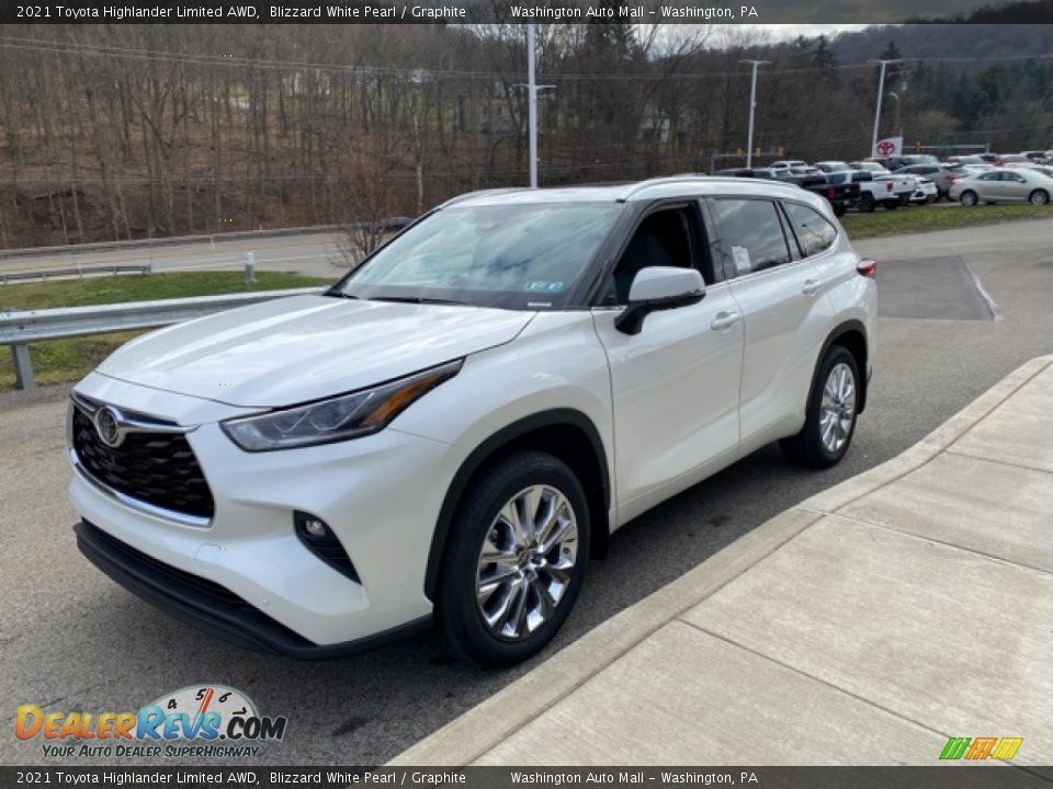 2021 Toyota Highlander Limited AWD Blizzard White Pearl / Graphite Photo #13