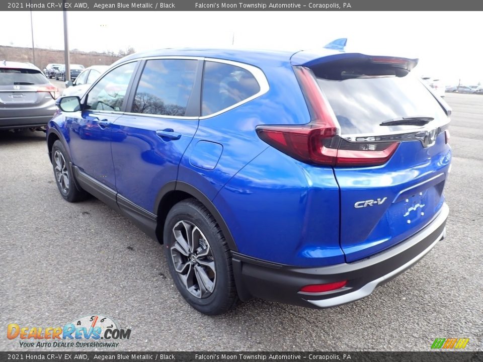 2021 Honda CR-V EX AWD Aegean Blue Metallic / Black Photo #4
