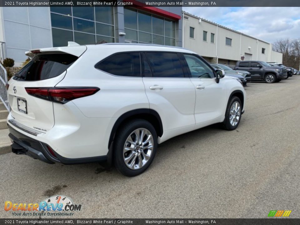 2021 Toyota Highlander Limited AWD Blizzard White Pearl / Graphite Photo #14