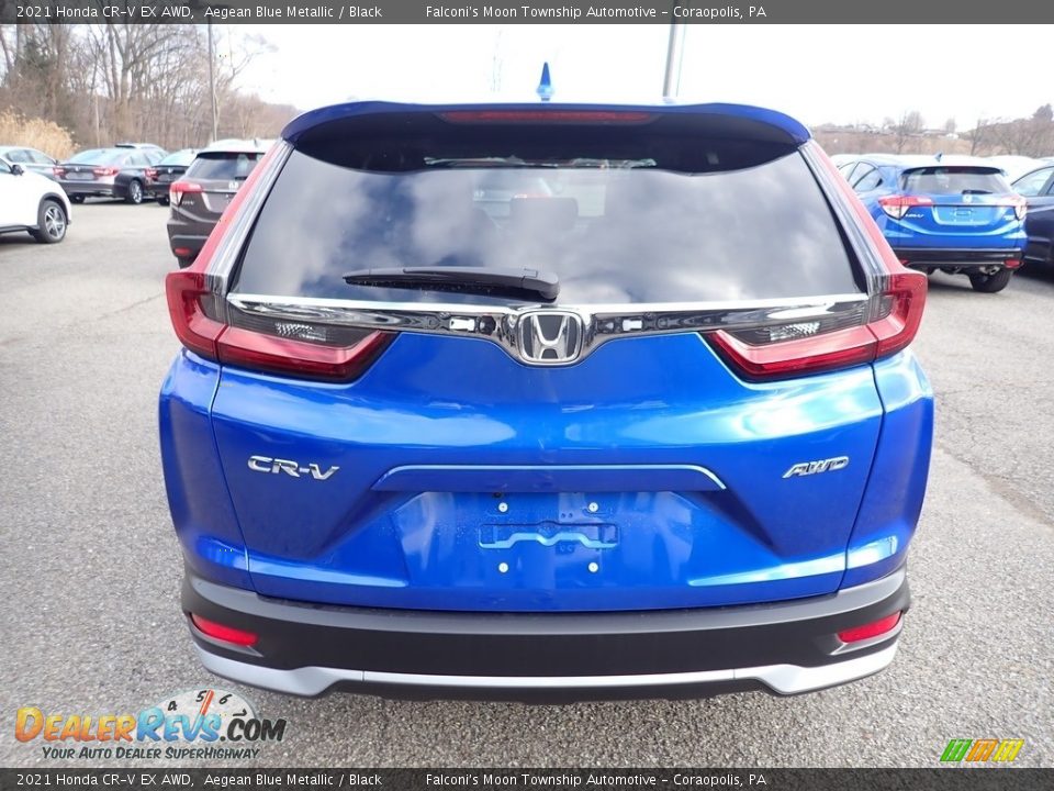 2021 Honda CR-V EX AWD Aegean Blue Metallic / Black Photo #5