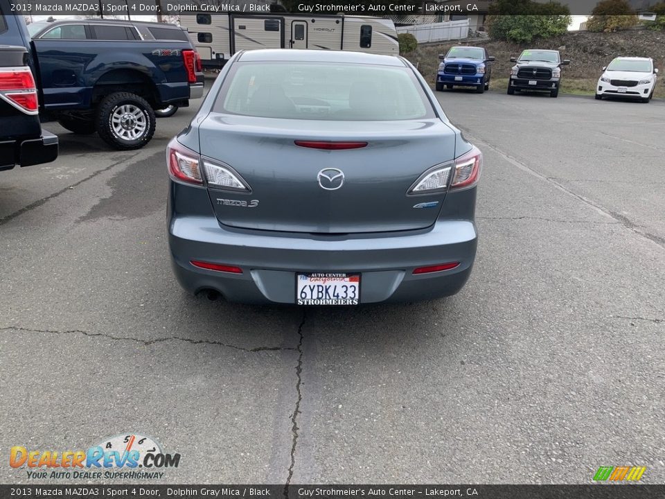 2013 Mazda MAZDA3 i Sport 4 Door Dolphin Gray Mica / Black Photo #6