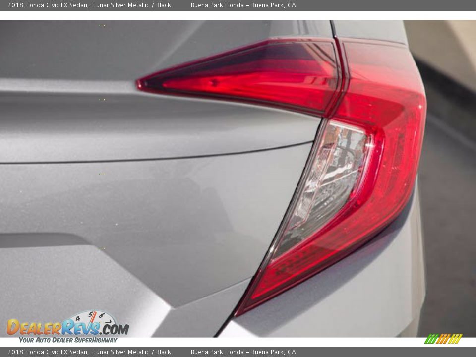 2018 Honda Civic LX Sedan Lunar Silver Metallic / Black Photo #13