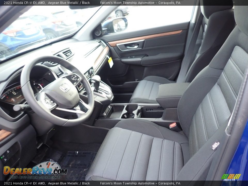2021 Honda CR-V EX AWD Aegean Blue Metallic / Black Photo #9
