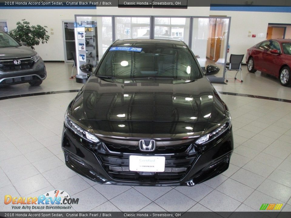2018 Honda Accord Sport Sedan Crystal Black Pearl / Black Photo #2