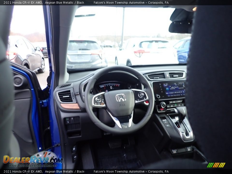 2021 Honda CR-V EX AWD Aegean Blue Metallic / Black Photo #11