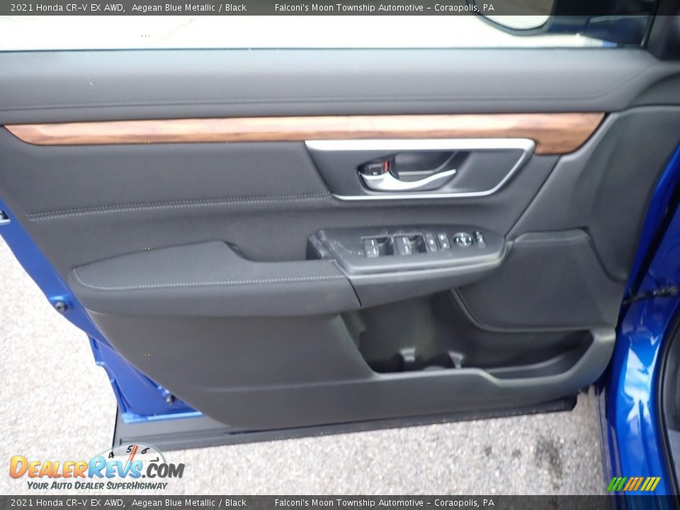 2021 Honda CR-V EX AWD Aegean Blue Metallic / Black Photo #12