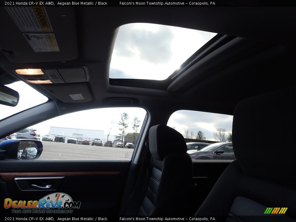 2021 Honda CR-V EX AWD Aegean Blue Metallic / Black Photo #14