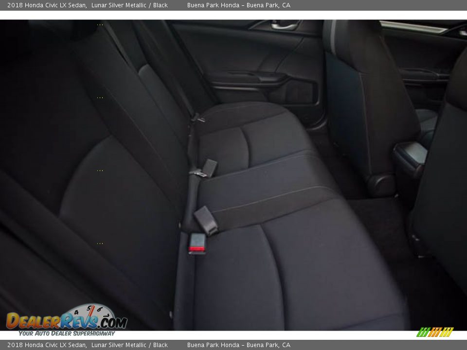 2018 Honda Civic LX Sedan Lunar Silver Metallic / Black Photo #22