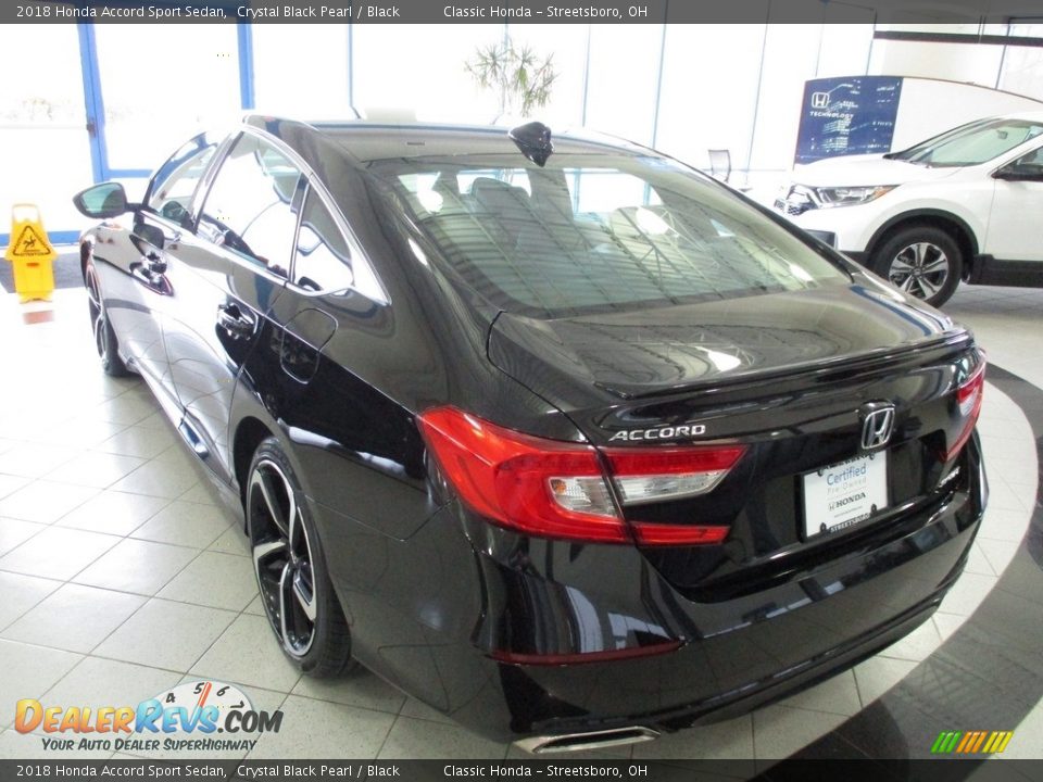 2018 Honda Accord Sport Sedan Crystal Black Pearl / Black Photo #9