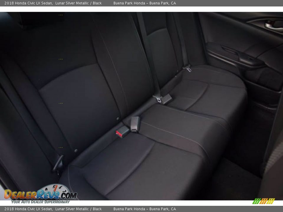 2018 Honda Civic LX Sedan Lunar Silver Metallic / Black Photo #23