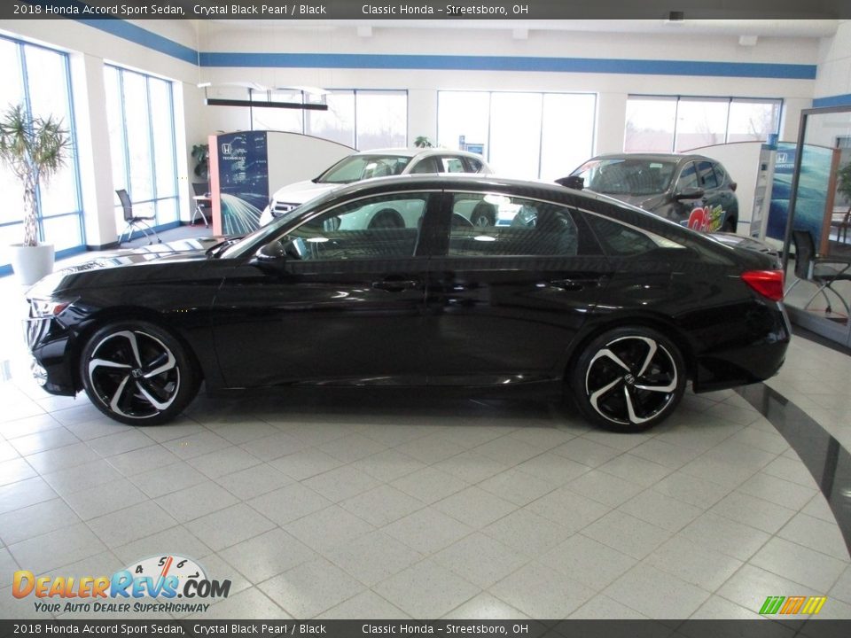 2018 Honda Accord Sport Sedan Crystal Black Pearl / Black Photo #10