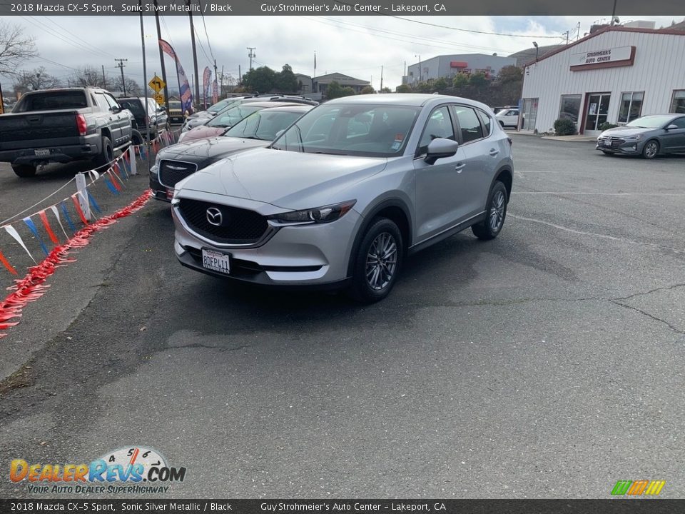 2018 Mazda CX-5 Sport Sonic Silver Metallic / Black Photo #2