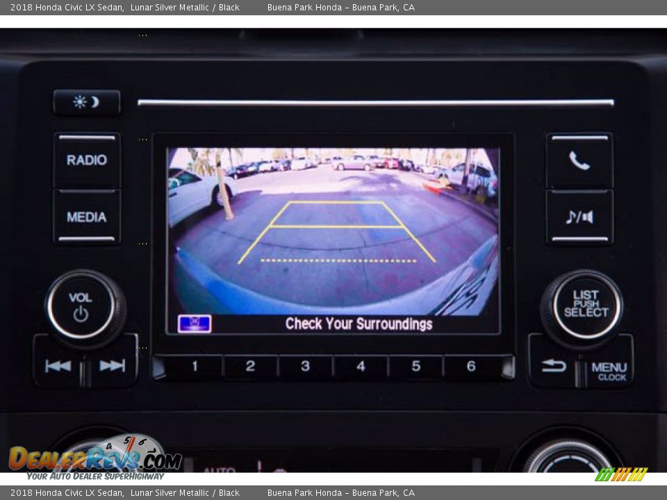2018 Honda Civic LX Sedan Lunar Silver Metallic / Black Photo #27