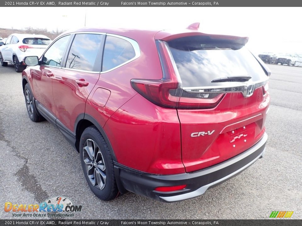 2021 Honda CR-V EX AWD Radiant Red Metallic / Gray Photo #4