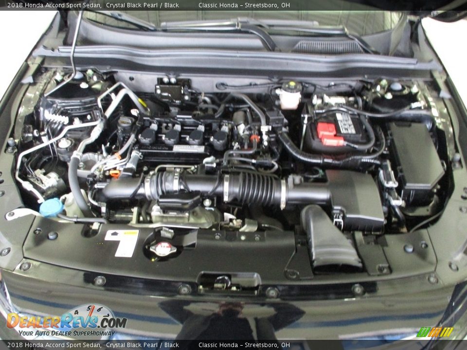 2018 Honda Accord Sport Sedan Crystal Black Pearl / Black Photo #13