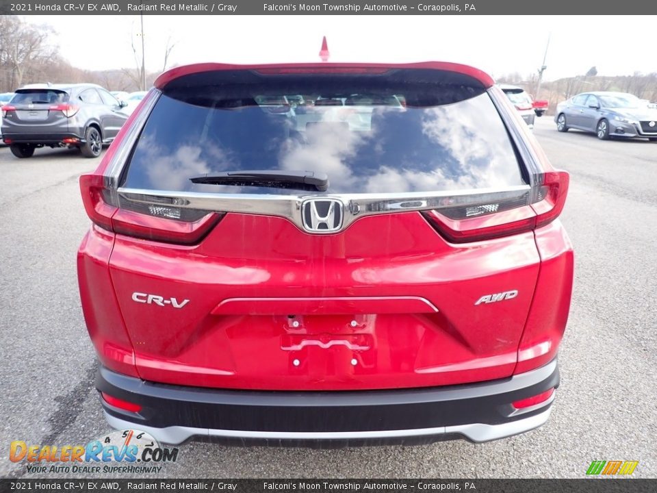 2021 Honda CR-V EX AWD Radiant Red Metallic / Gray Photo #5