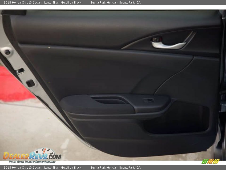 2018 Honda Civic LX Sedan Lunar Silver Metallic / Black Photo #31