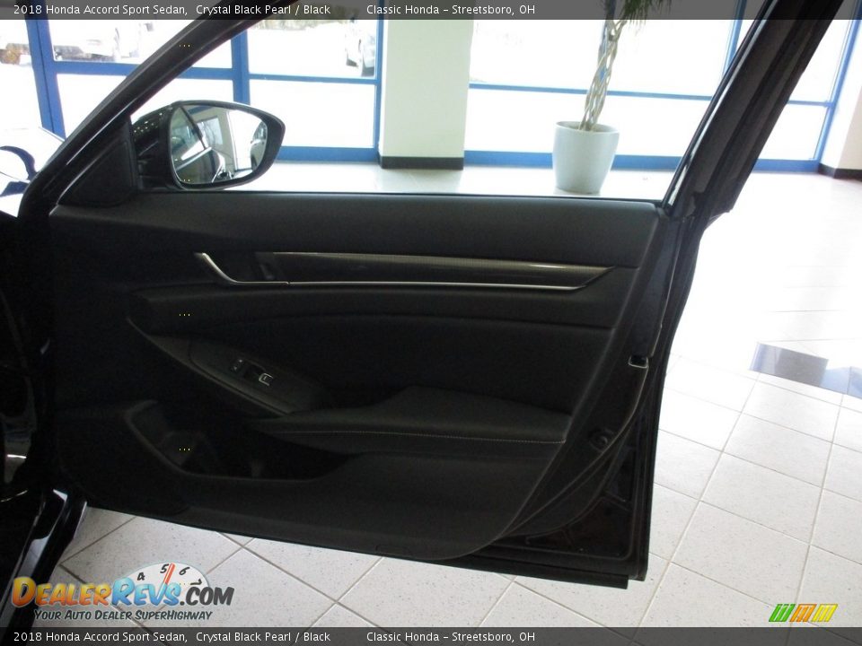 2018 Honda Accord Sport Sedan Crystal Black Pearl / Black Photo #16