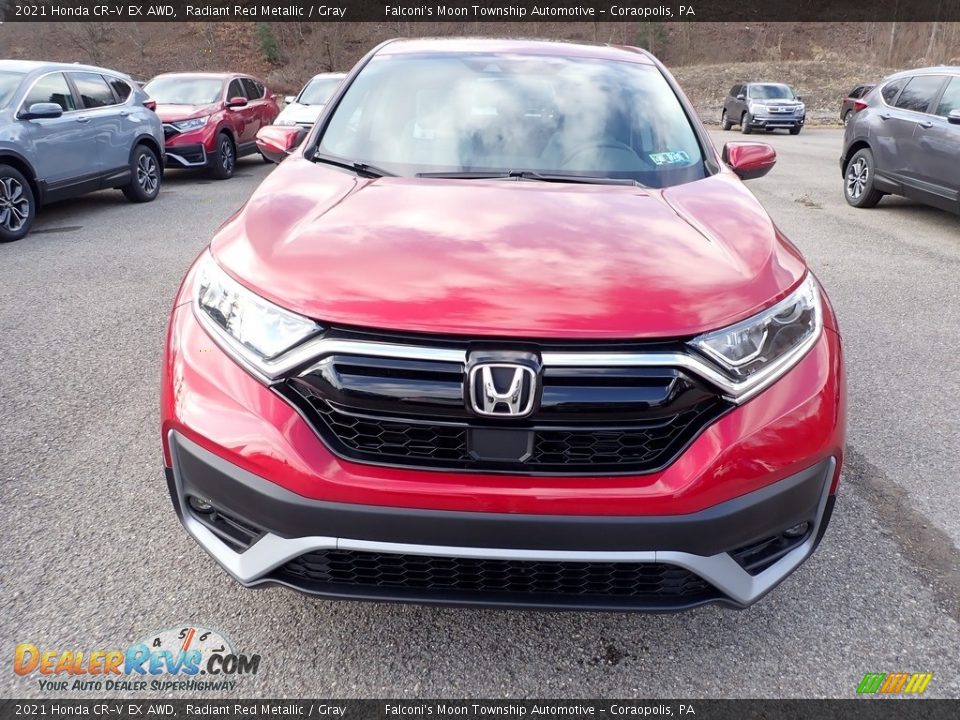 2021 Honda CR-V EX AWD Radiant Red Metallic / Gray Photo #8