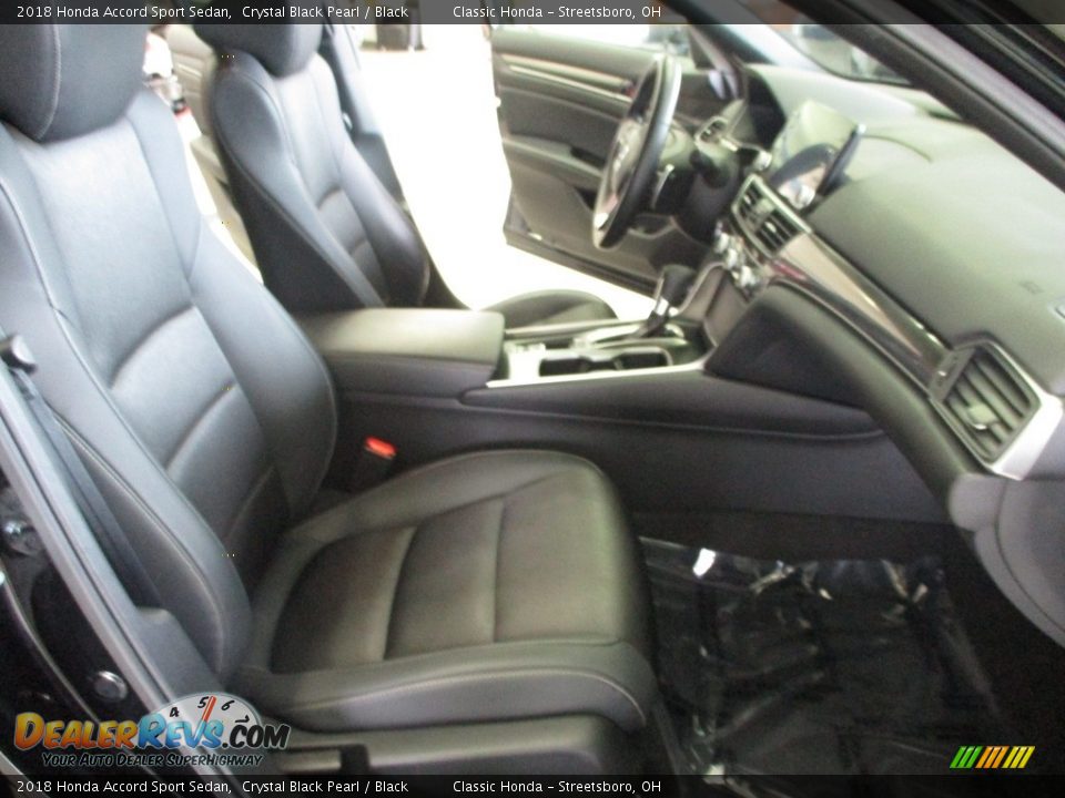 2018 Honda Accord Sport Sedan Crystal Black Pearl / Black Photo #18