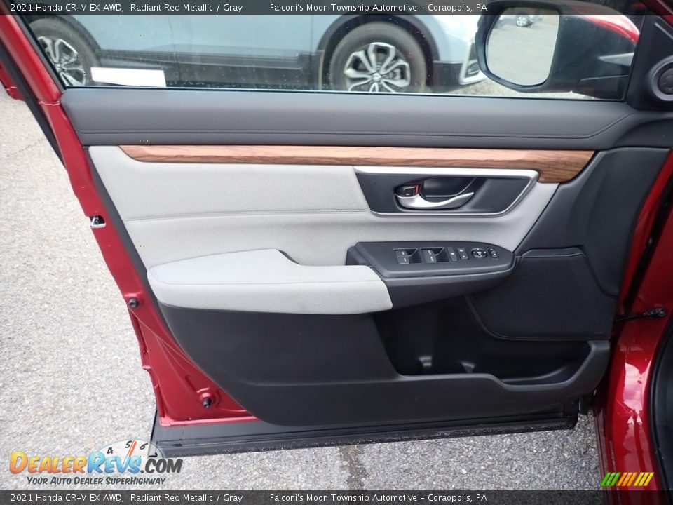 2021 Honda CR-V EX AWD Radiant Red Metallic / Gray Photo #12