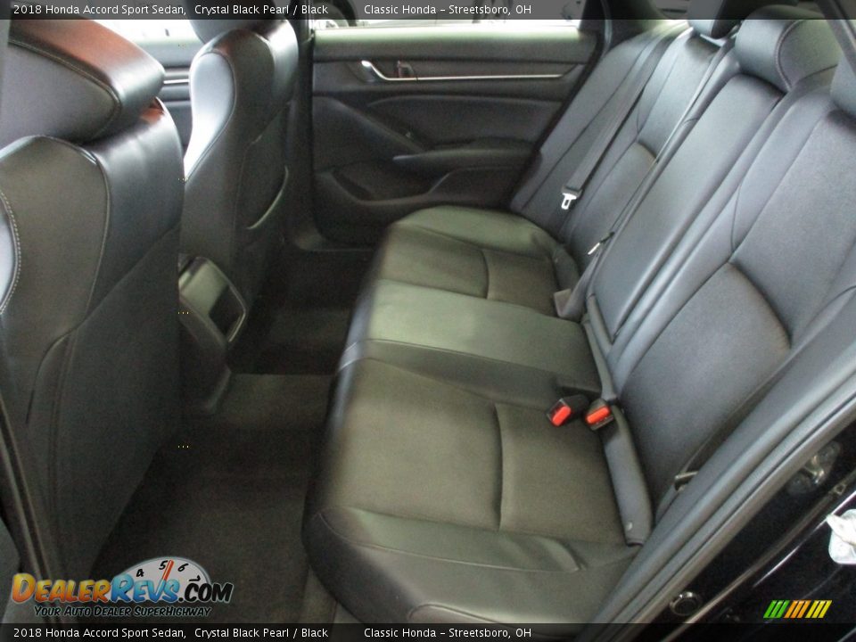 2018 Honda Accord Sport Sedan Crystal Black Pearl / Black Photo #24