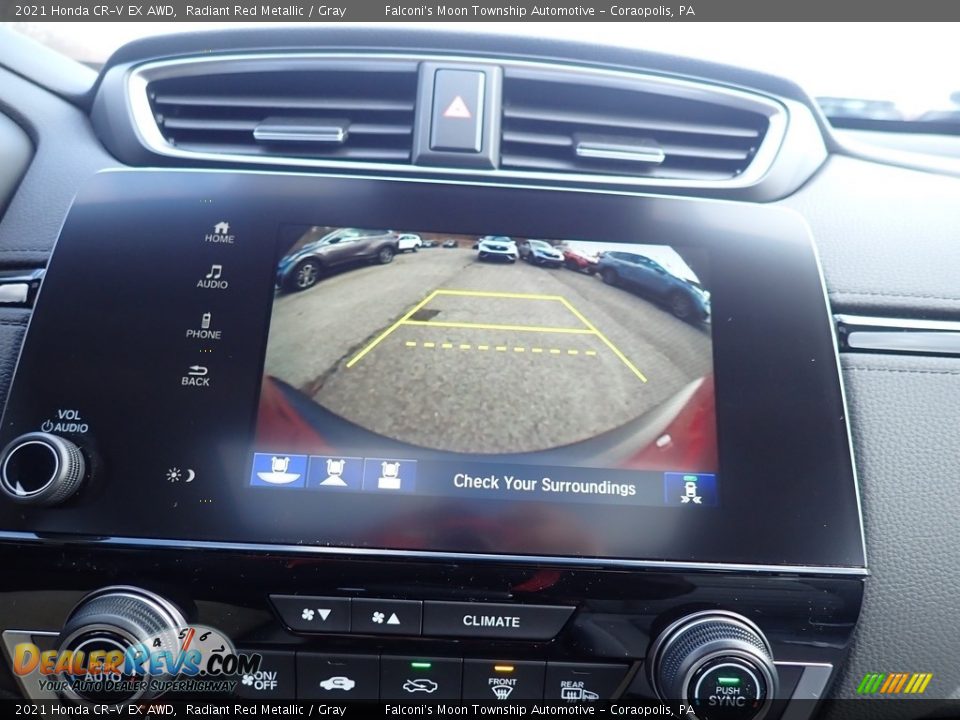 2021 Honda CR-V EX AWD Radiant Red Metallic / Gray Photo #15