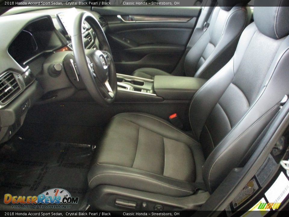 2018 Honda Accord Sport Sedan Crystal Black Pearl / Black Photo #27