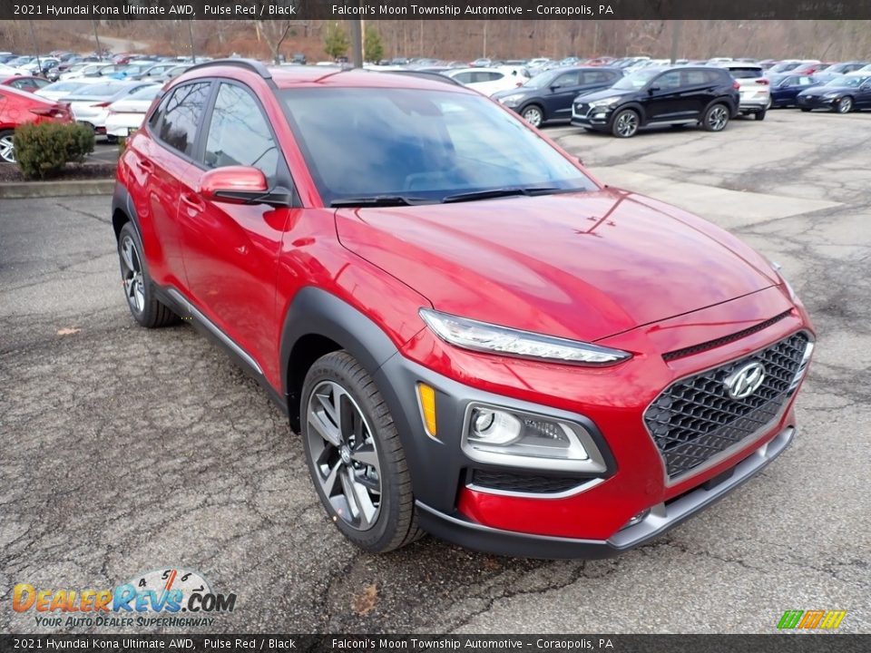 Front 3/4 View of 2021 Hyundai Kona Ultimate AWD Photo #3