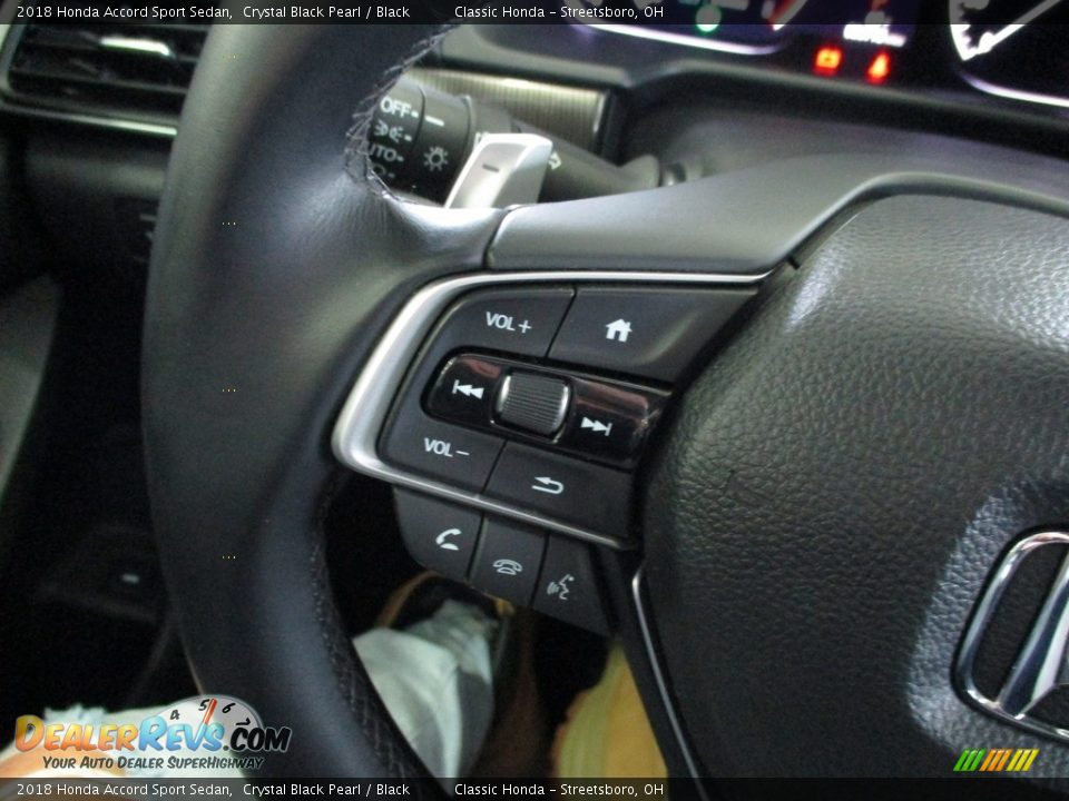 2018 Honda Accord Sport Sedan Crystal Black Pearl / Black Photo #29