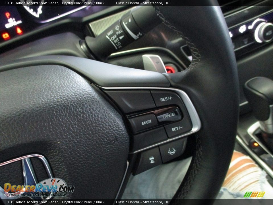 2018 Honda Accord Sport Sedan Crystal Black Pearl / Black Photo #30