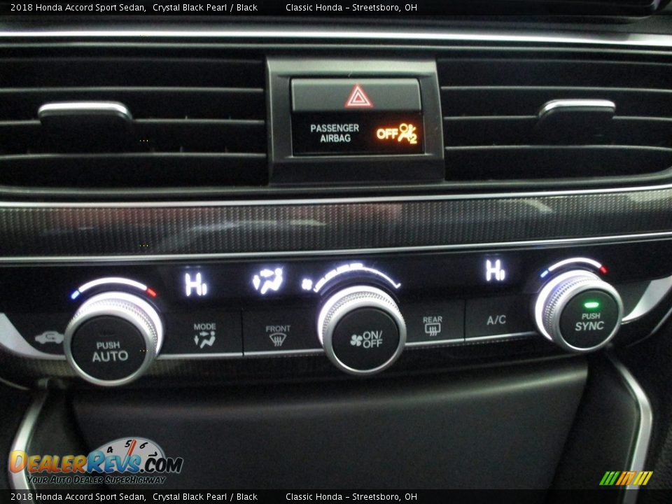 2018 Honda Accord Sport Sedan Crystal Black Pearl / Black Photo #31