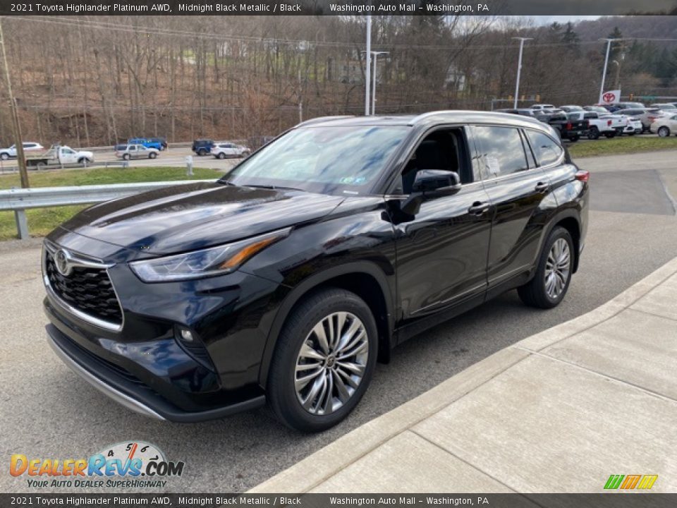 2021 Toyota Highlander Platinum AWD Midnight Black Metallic / Black Photo #14