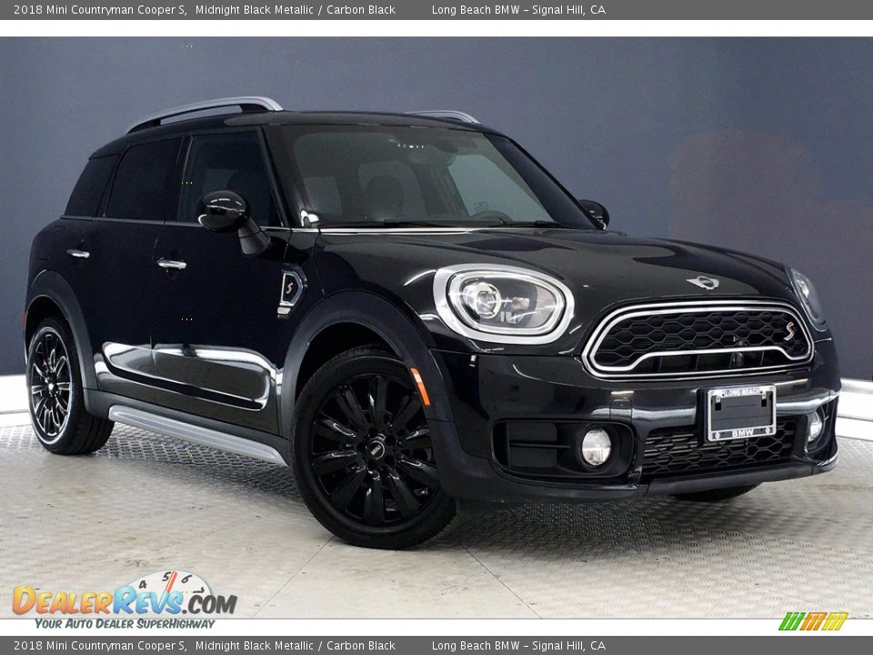 2018 Mini Countryman Cooper S Midnight Black Metallic / Carbon Black Photo #1