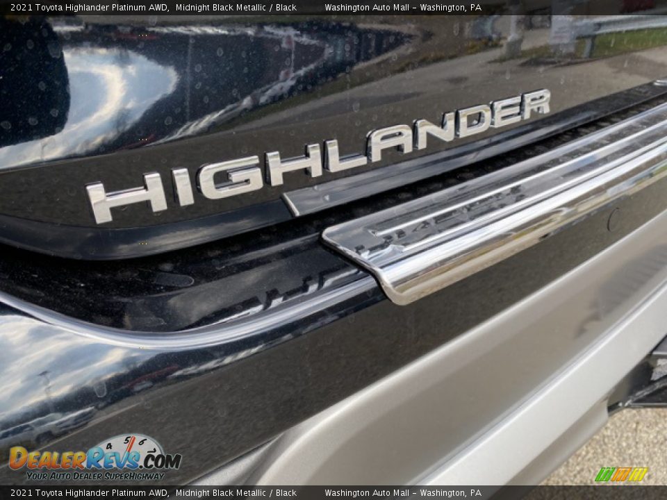 2021 Toyota Highlander Platinum AWD Midnight Black Metallic / Black Photo #29