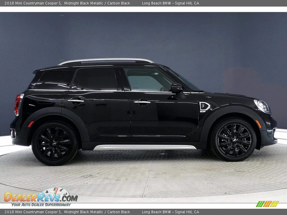 2018 Mini Countryman Cooper S Midnight Black Metallic / Carbon Black Photo #14